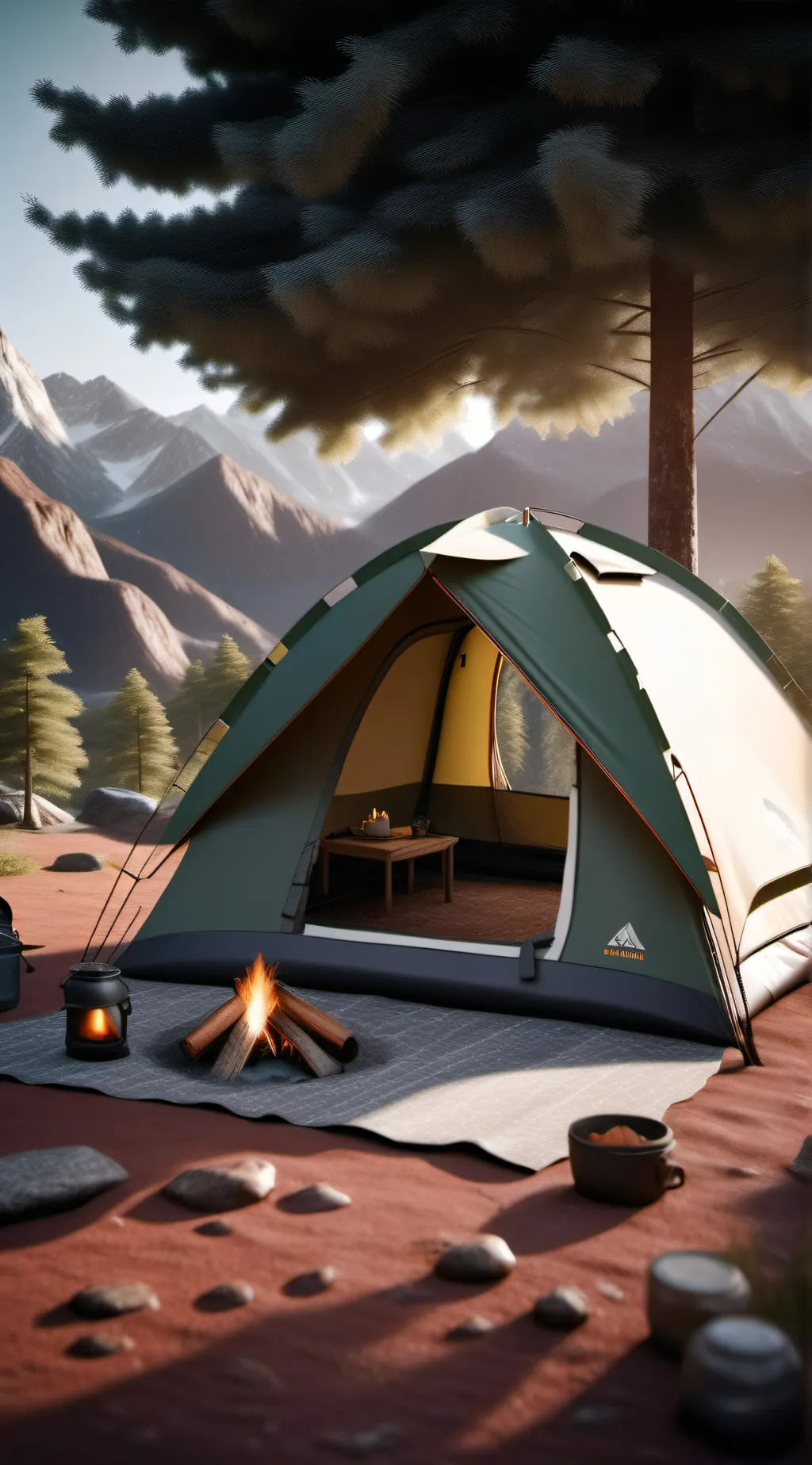 ai character: MHA camp trip🏕️ background