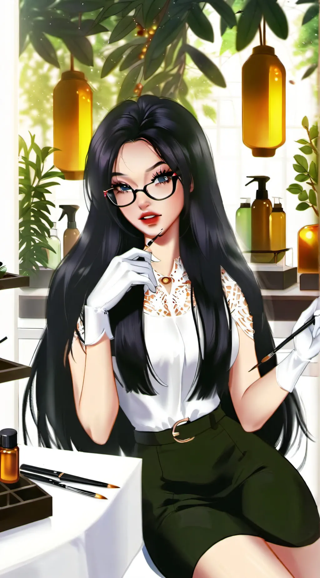 ai character: 🦋lina🦋 background