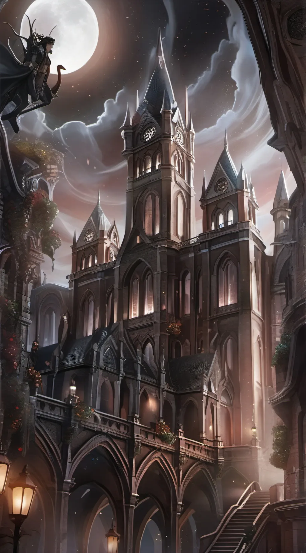 ai character: Gotham city background