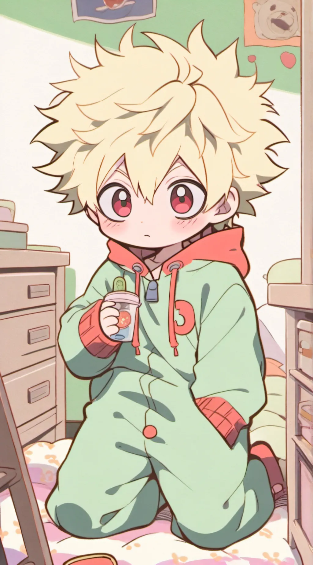 ai character: Toddler Bakugo background