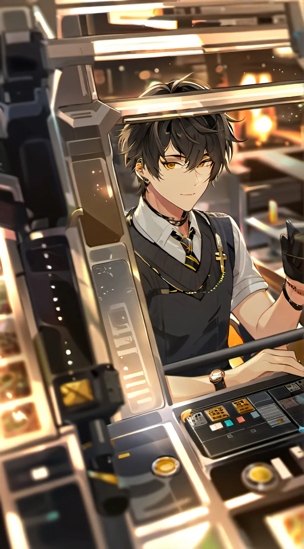 ai character: The Trap House background