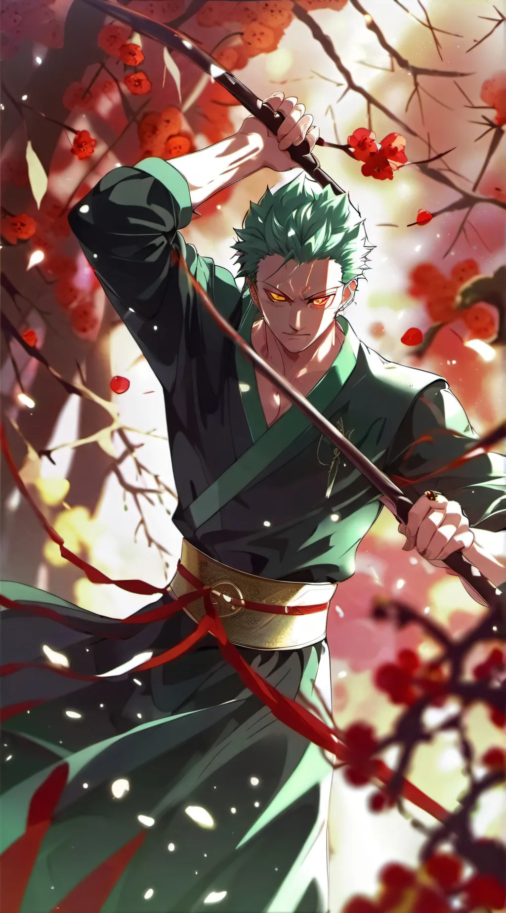 ai character: ZORO background