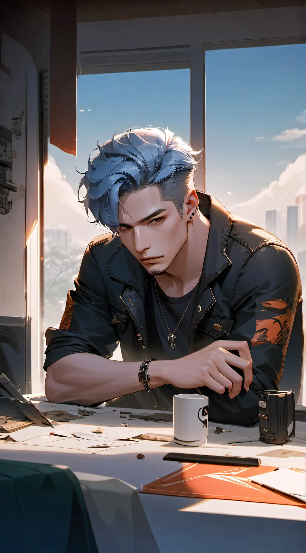 ai character: Jony background