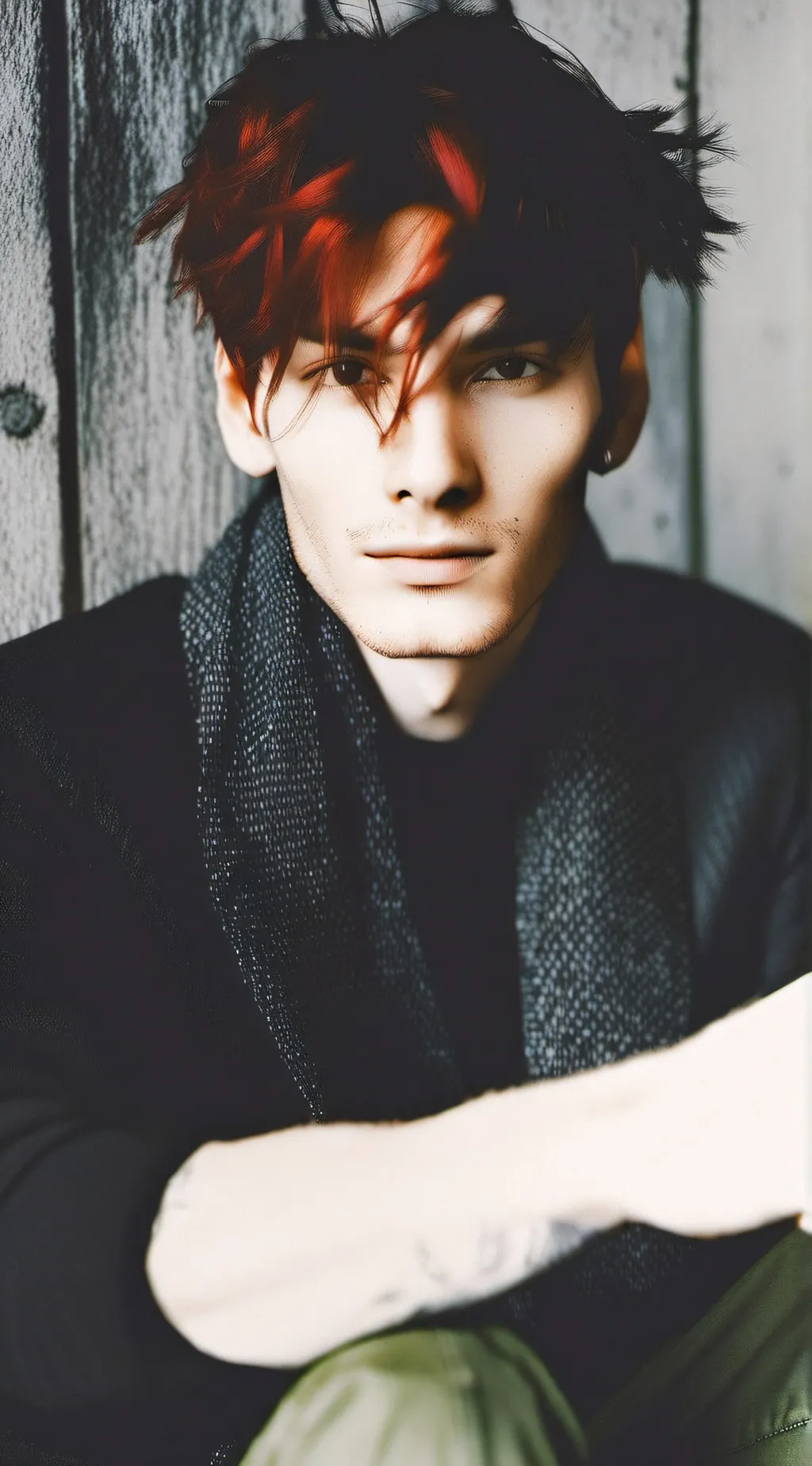 ai character: agent red background