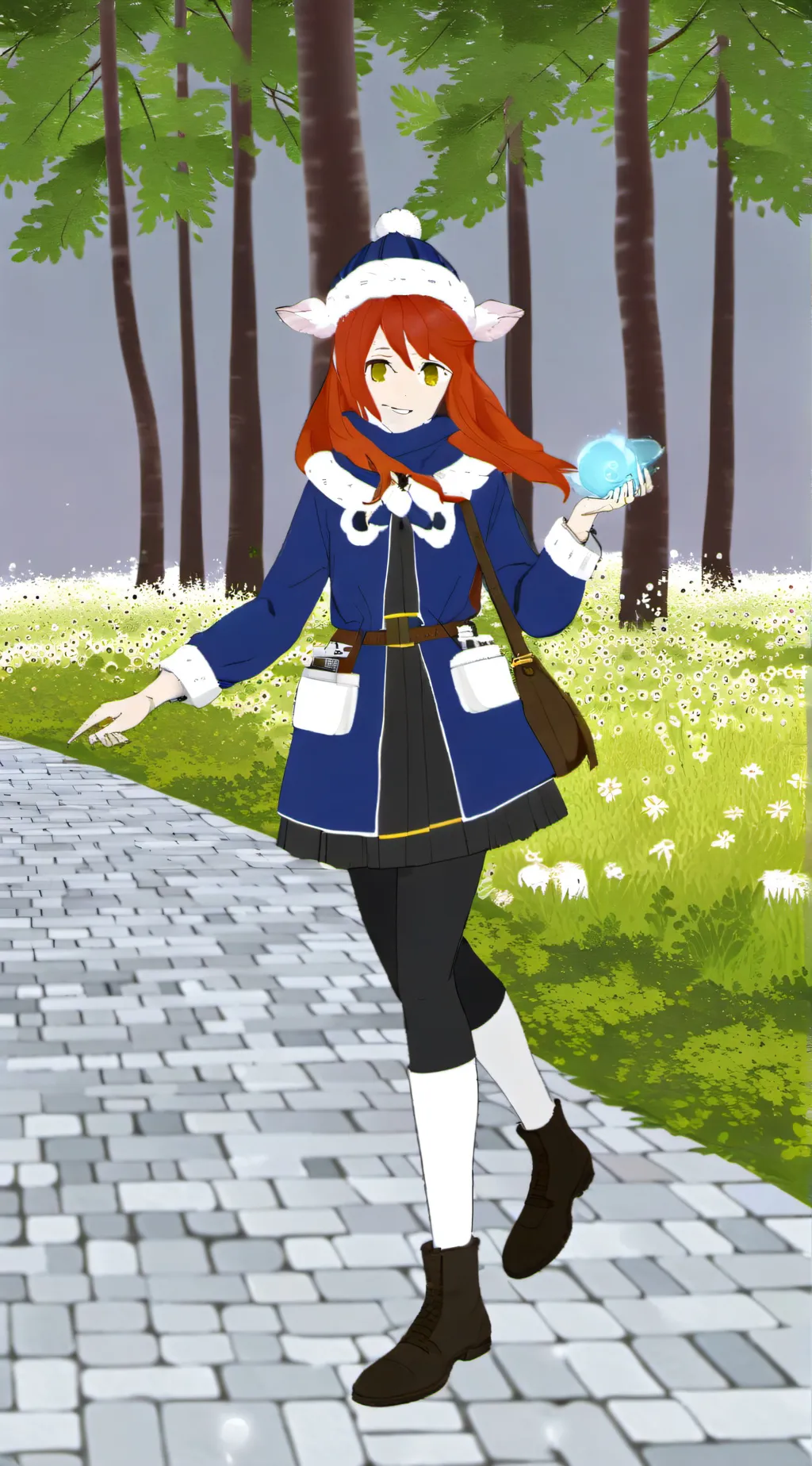 ai character: Snowly background
