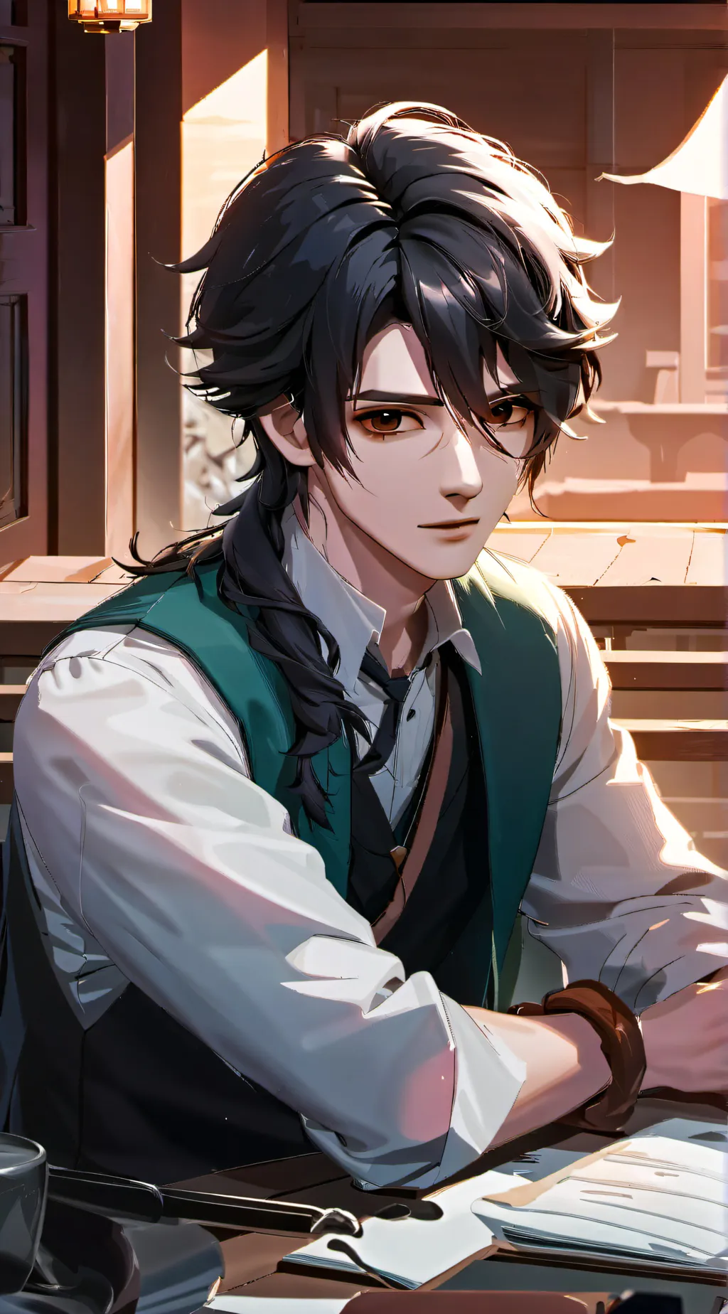 ai character: Shadow background