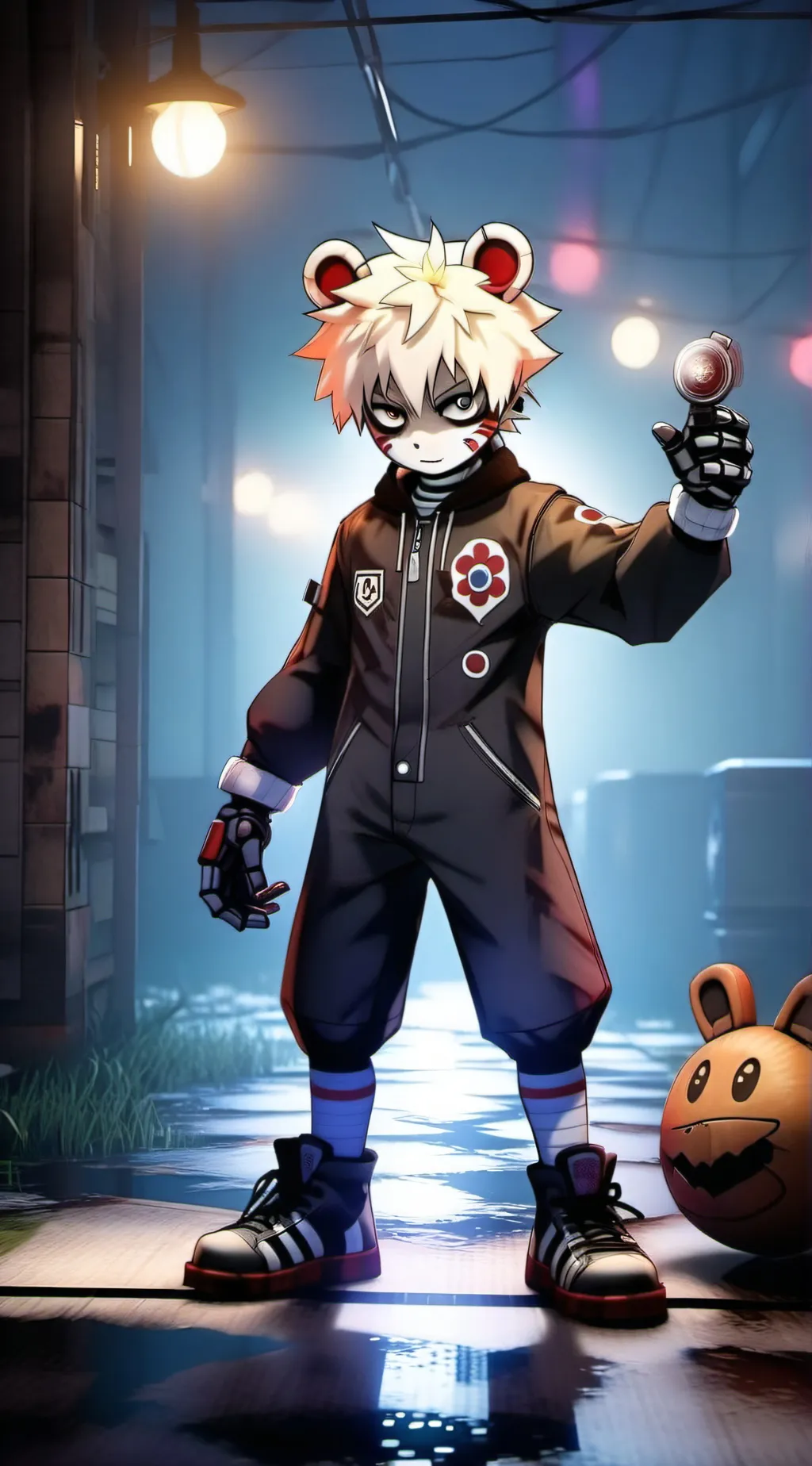 ai character: fnaf sl x mha background