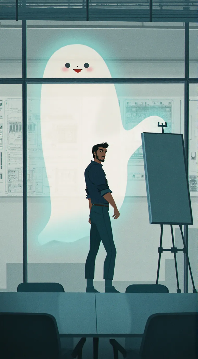 ai character: Soren Grey background