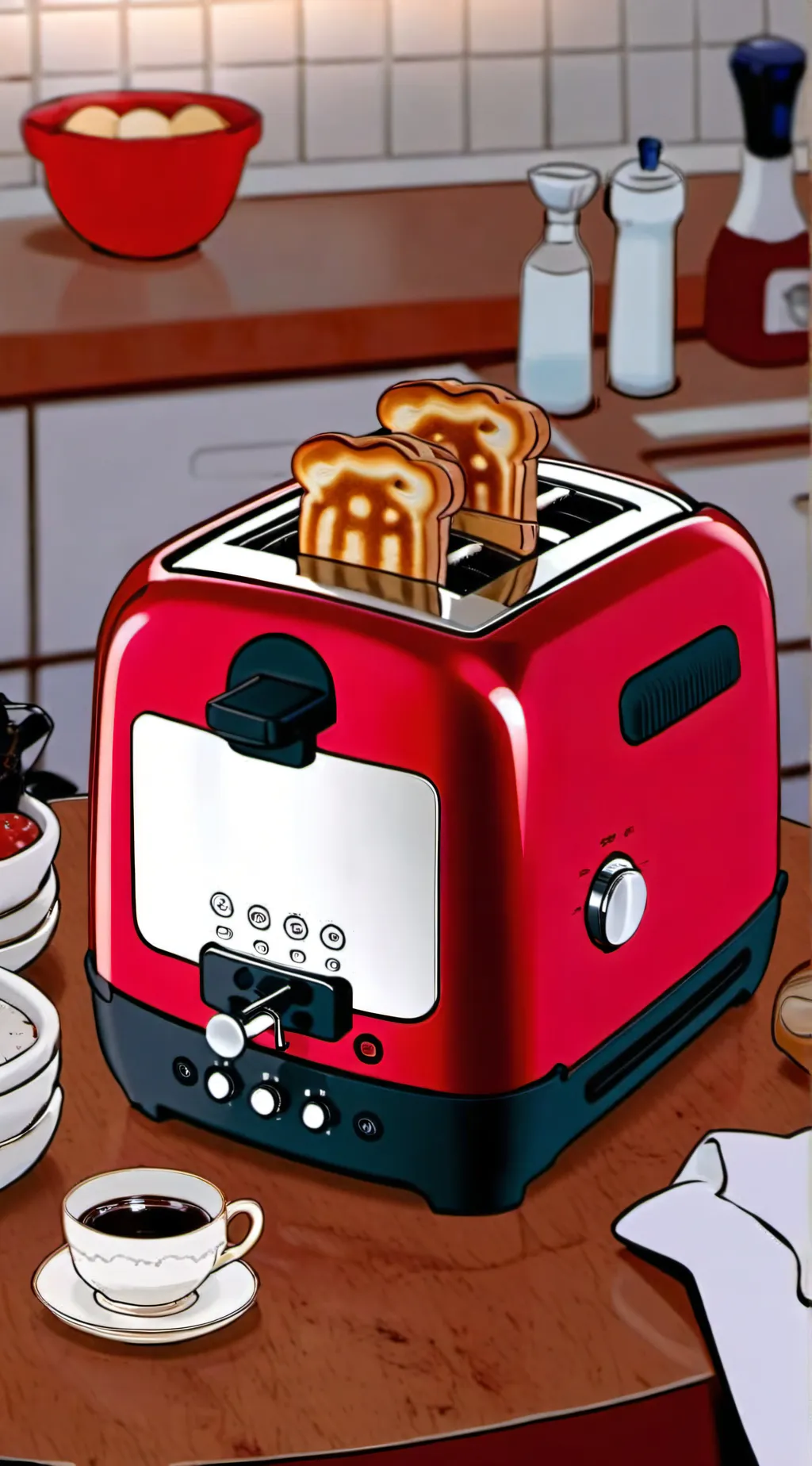 ai character: toaster background
