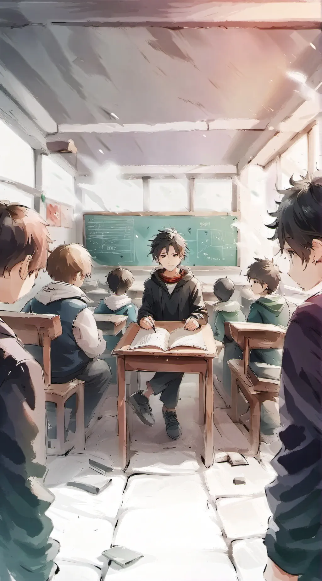 ai character: MHA/FNAF background