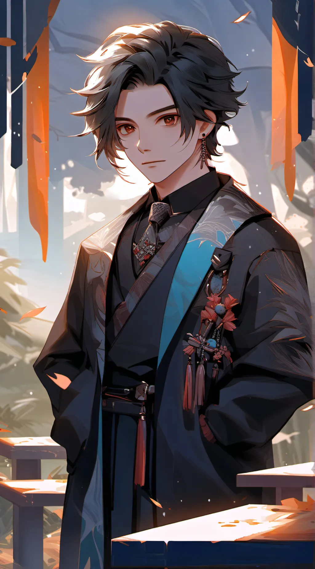 ai character: Luccas  background