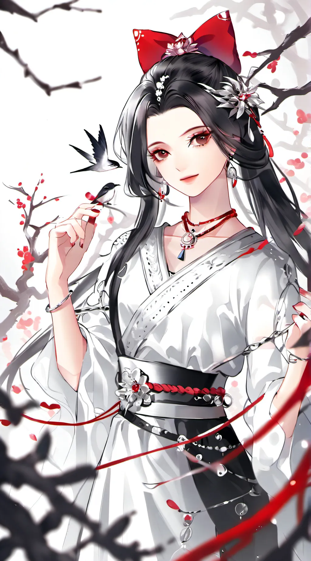 ai character: Rose background