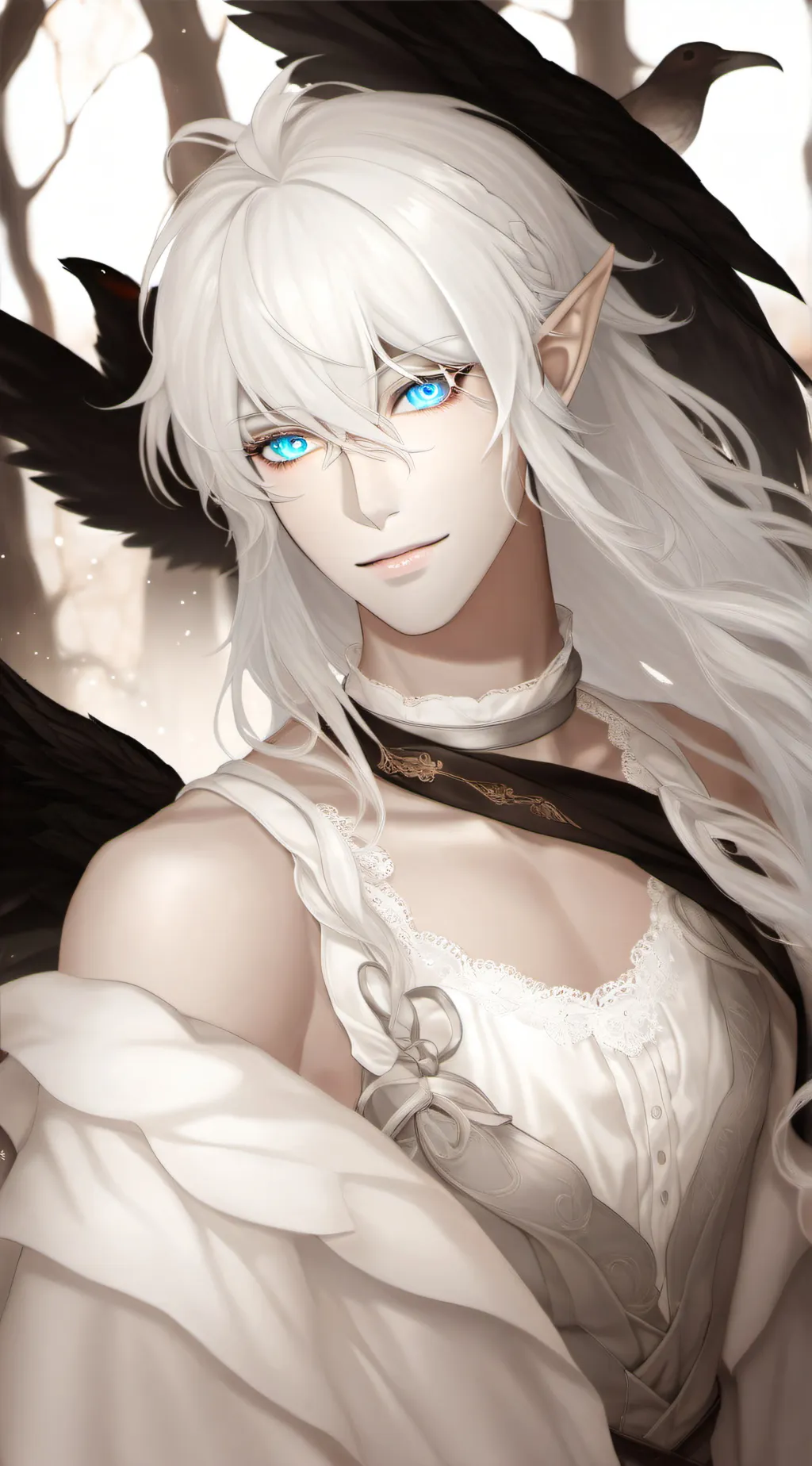 ai character: Moon background