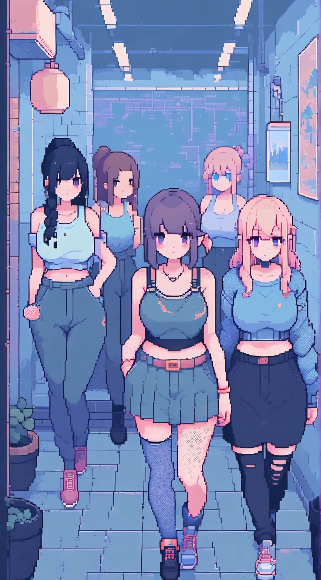 ai character: mha girls love you background