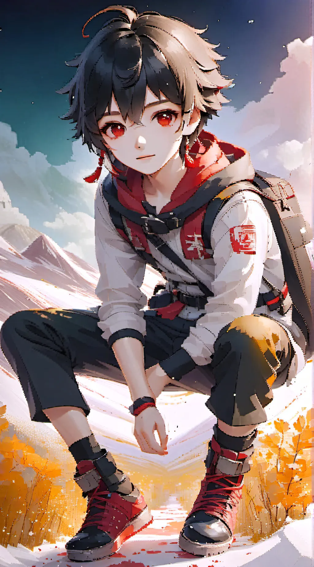 ai character: Mha power background