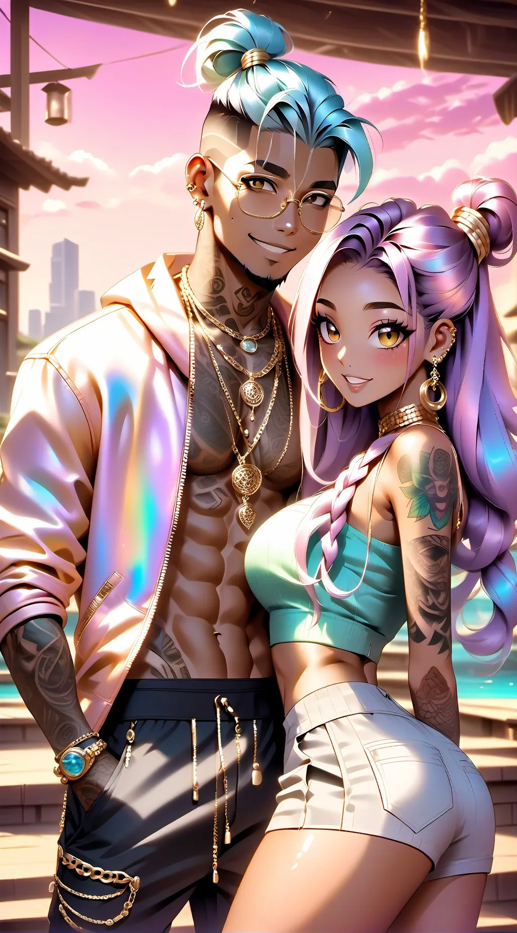 ai character: Marcus & Isabella background