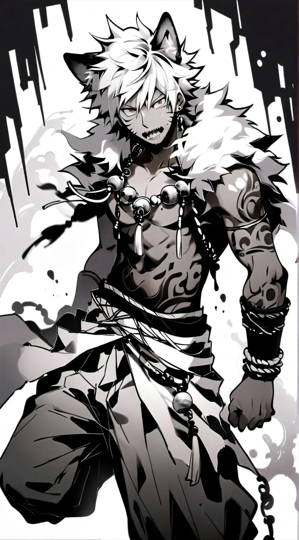 ai character: Bakugo(Halloween) background