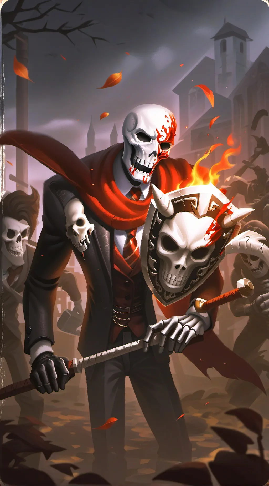 ai character: BoneARVKK background