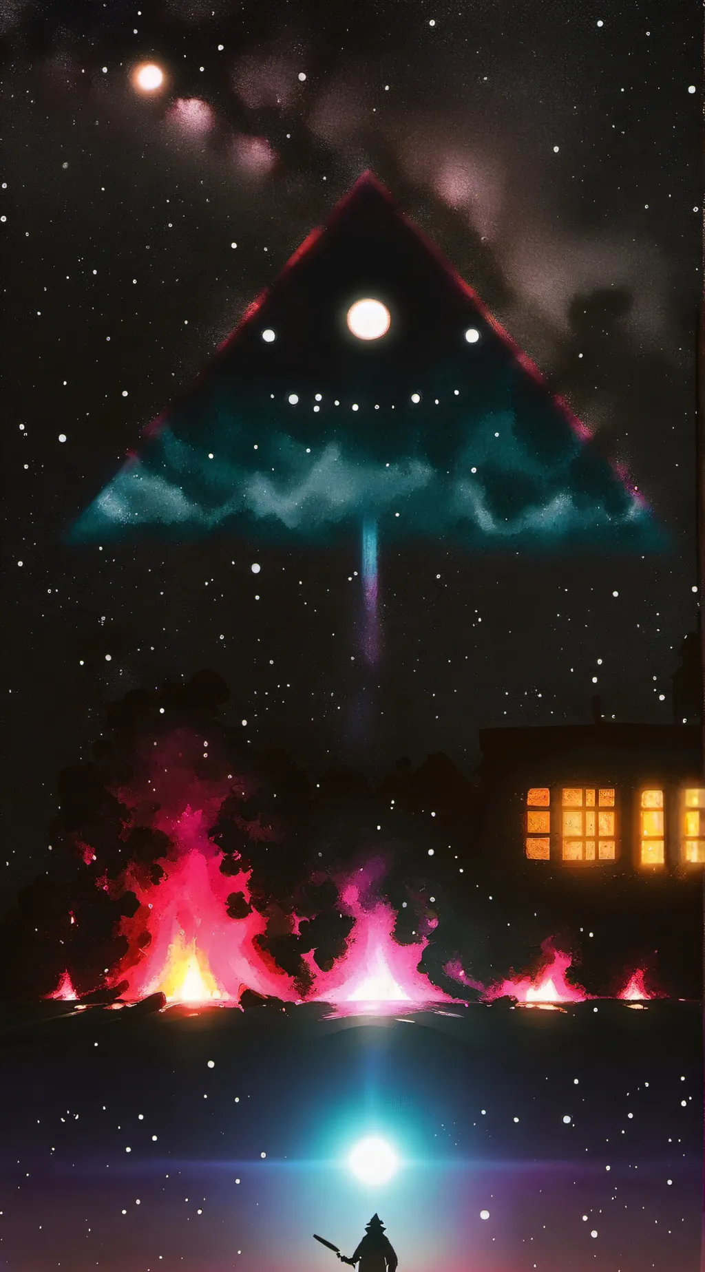 ai character: Gravity falls  background