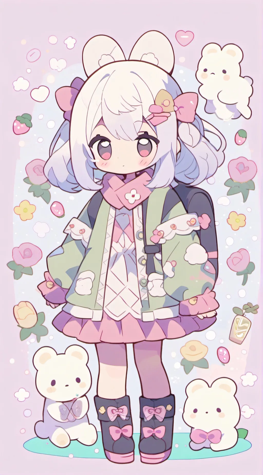 ai character: тест  background