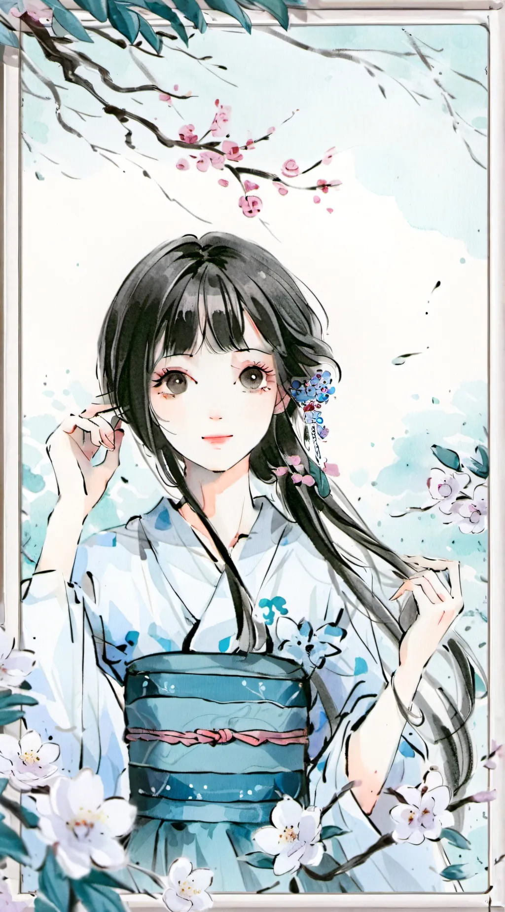 ai character: Sawako Kuronuma background