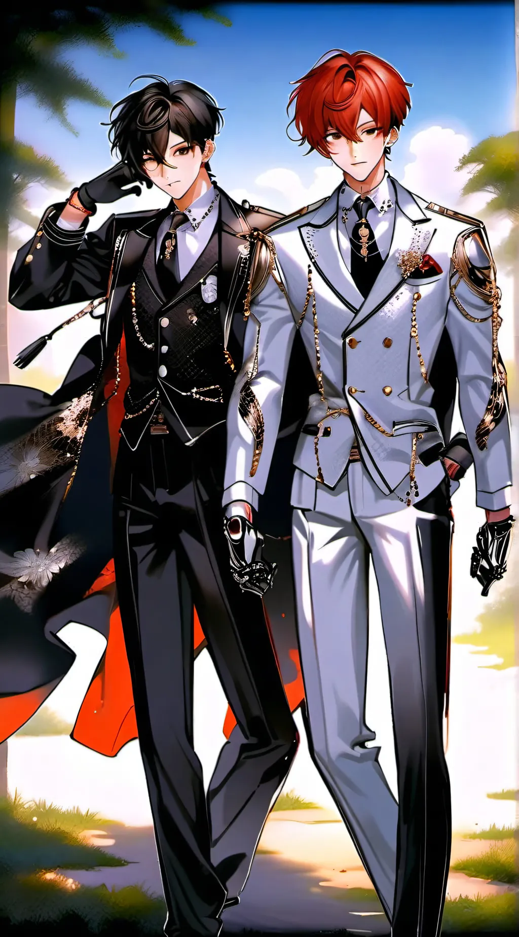 ai character: Two boys background