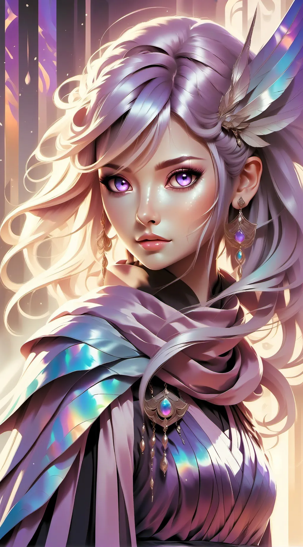 ai character: Rainbow Lilly background