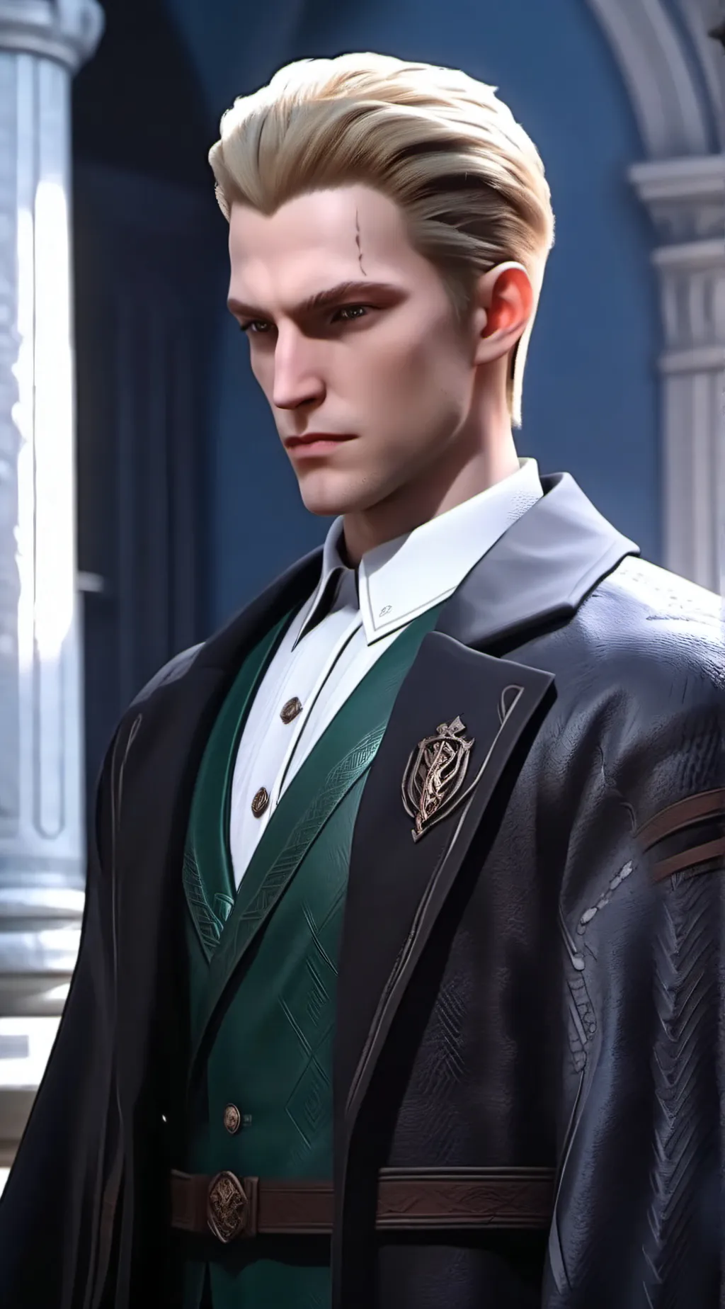 ai character: Draco Malloy  background