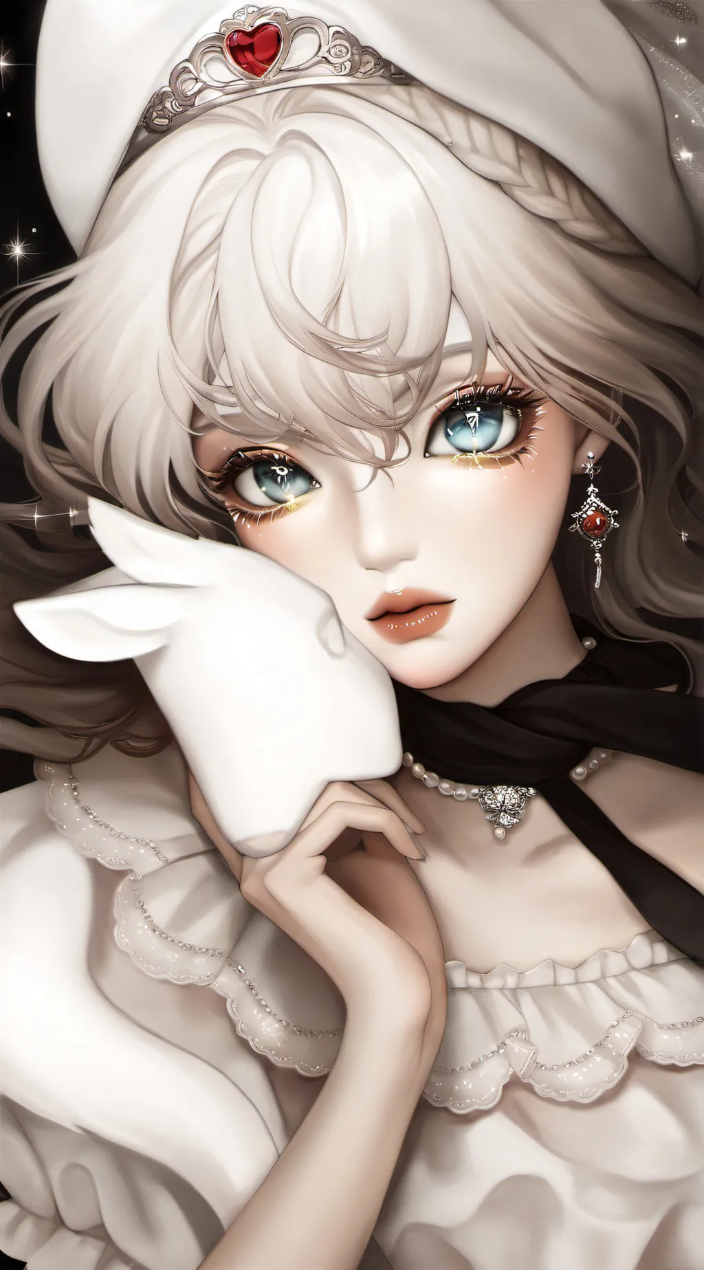 ai character: Amber background