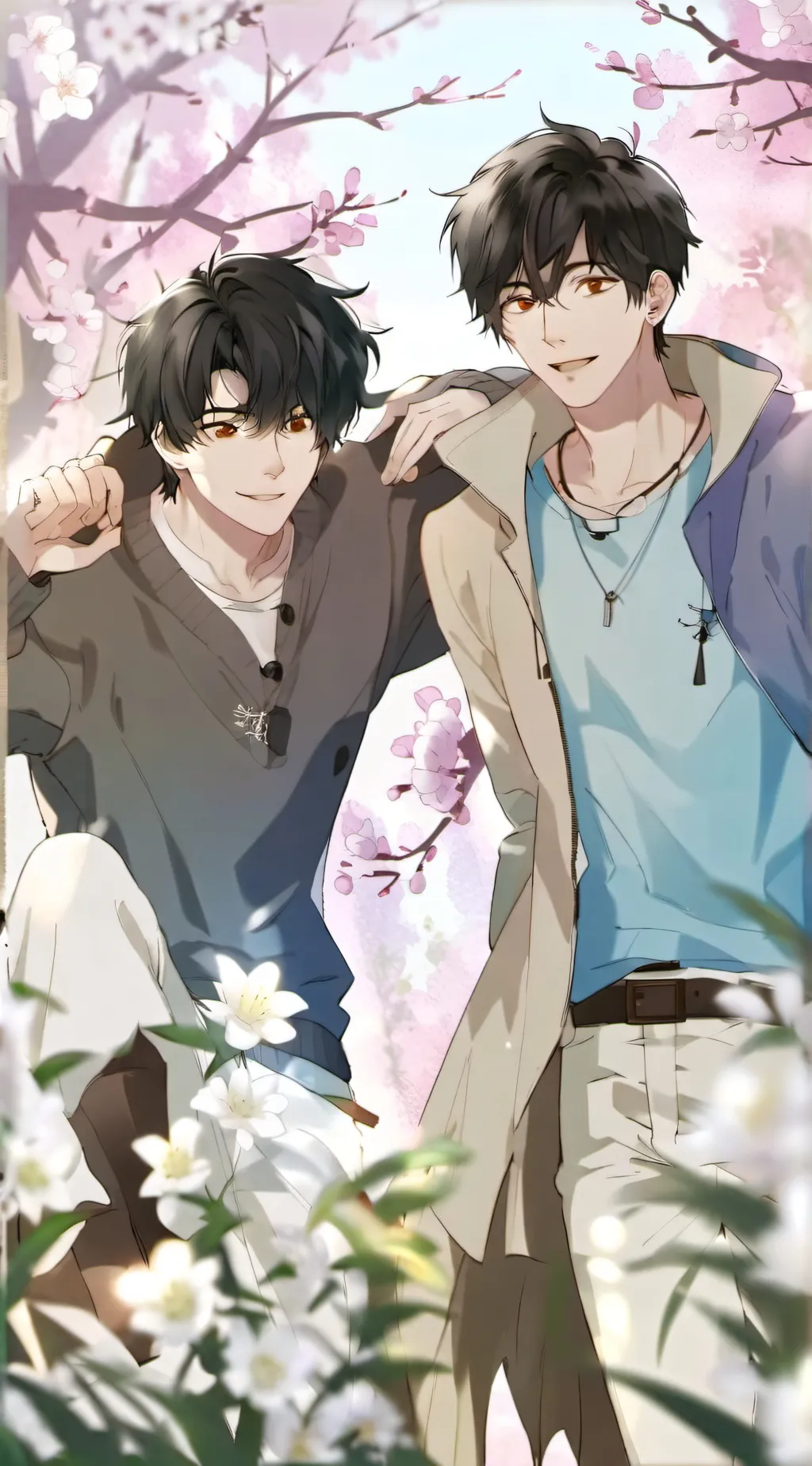 ai character: rio and james:)  background