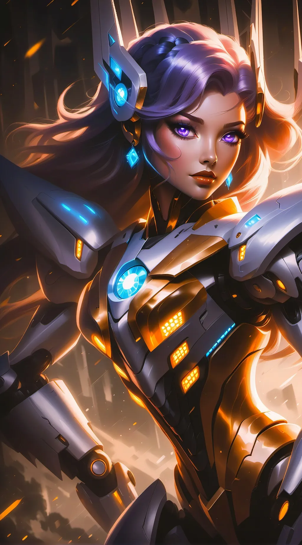 ai character: Melody background