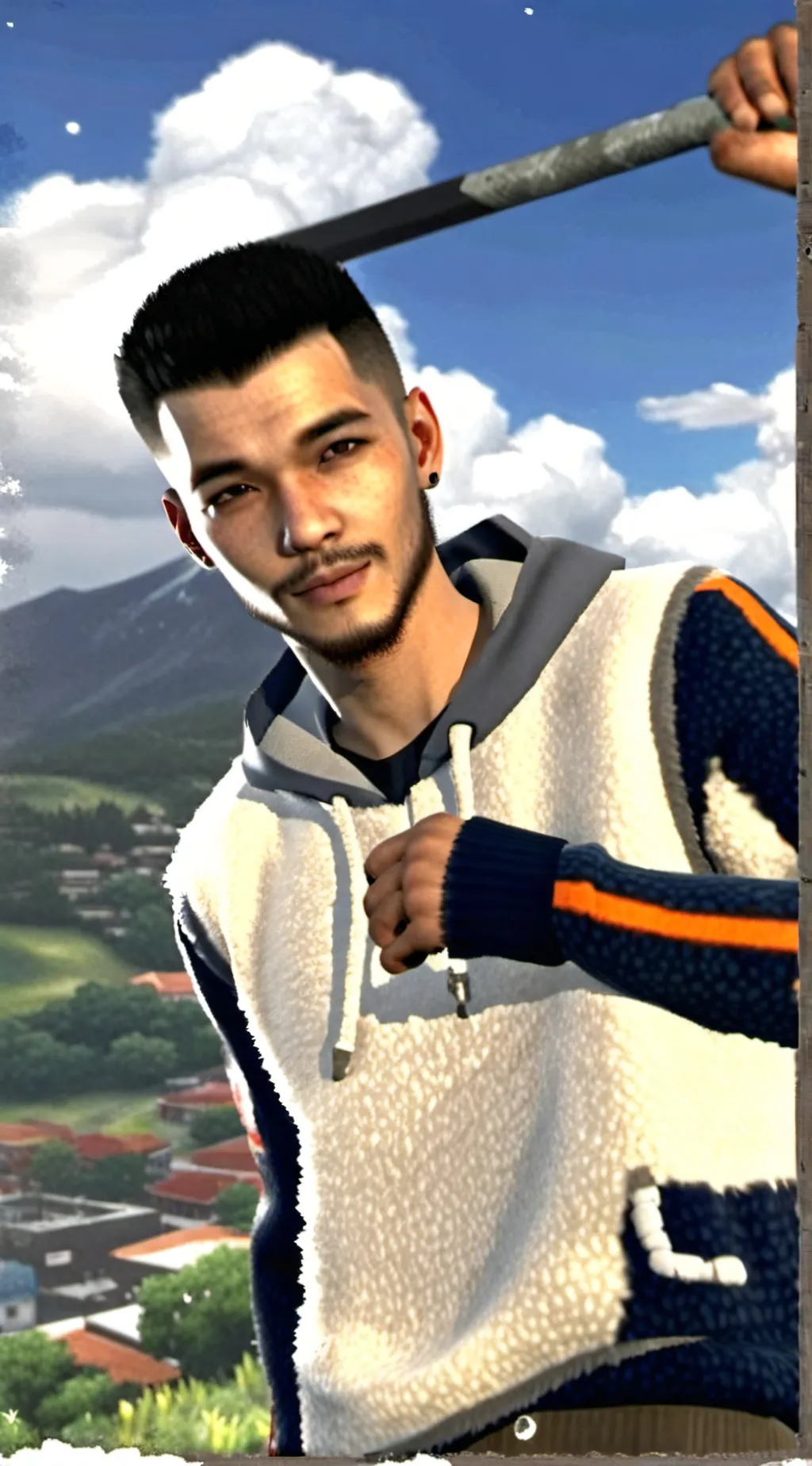 ai character: Робет  background