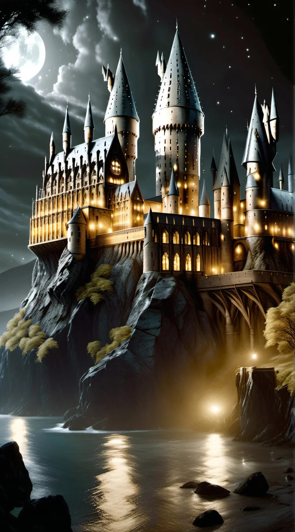 ai character: Hogwarts🩷🩷🩷 background
