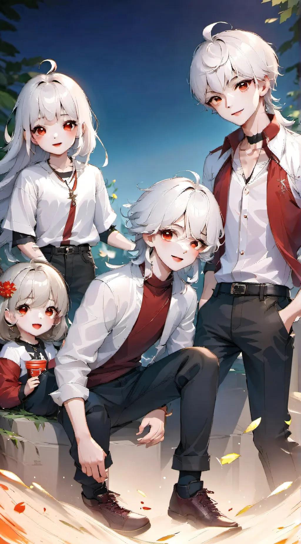 ai character: 4 siblings background