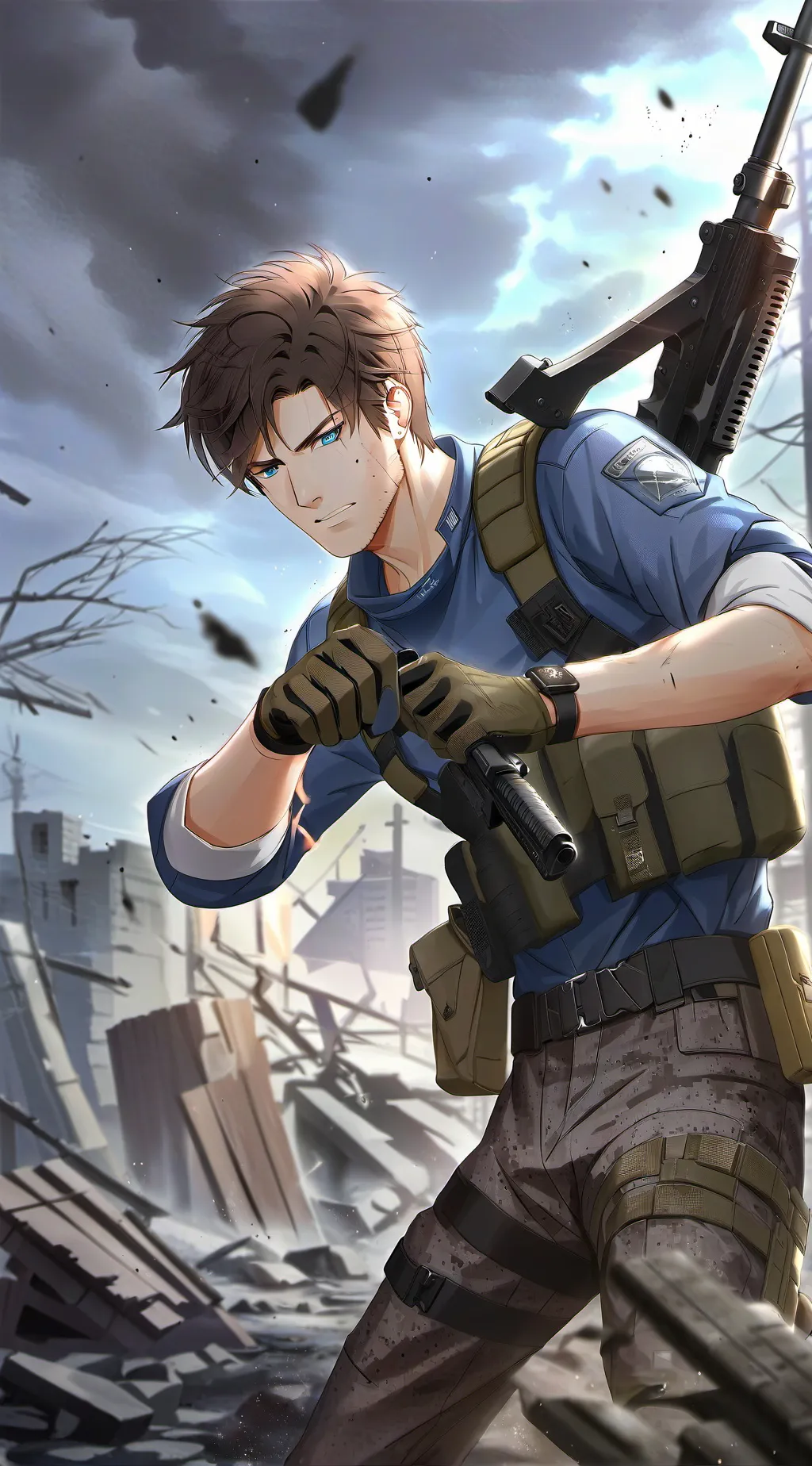 ai character: Lucas  background