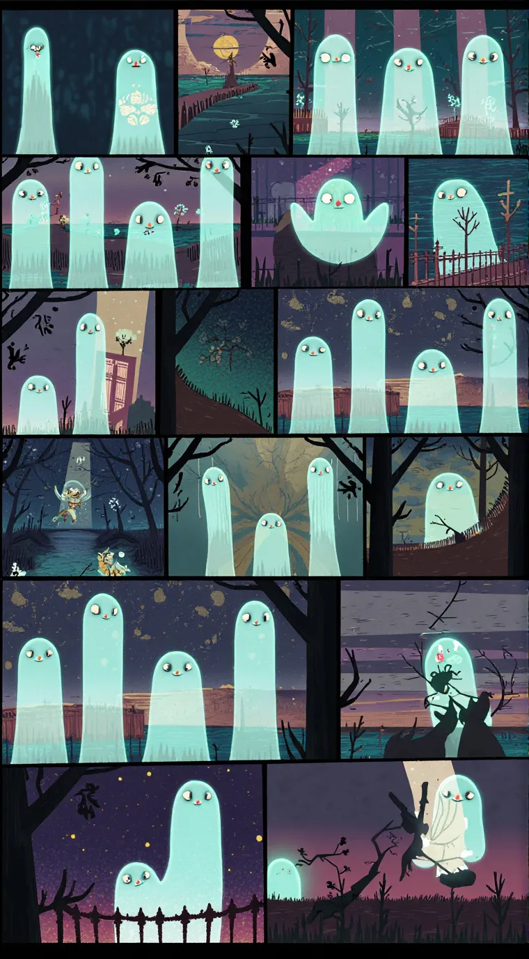 ai character: Halloween background