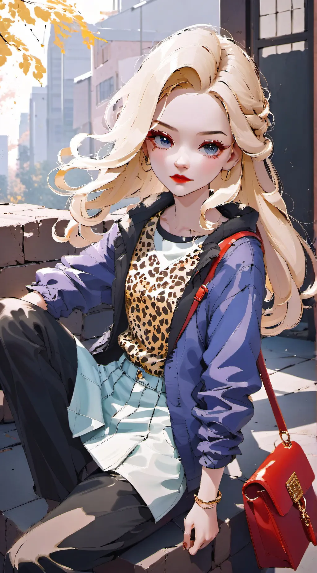 ai character: baddie Queen background