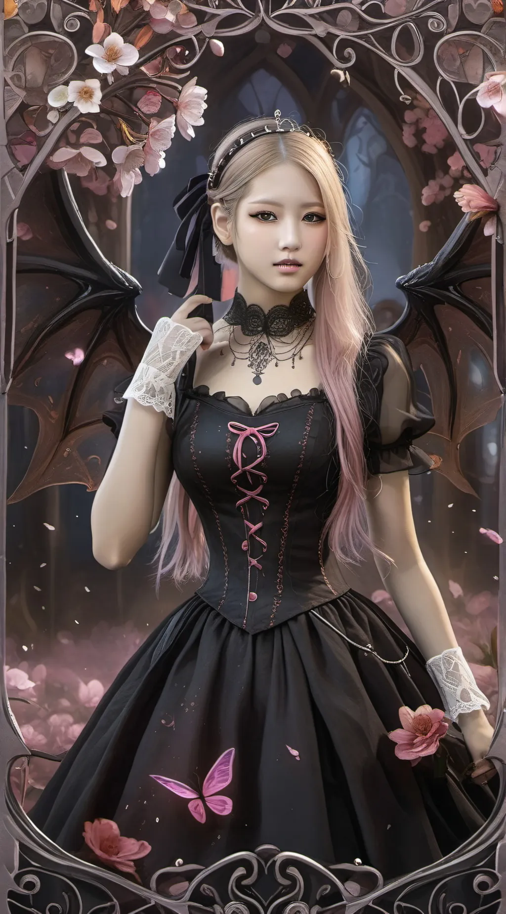 ai character: Rosé background