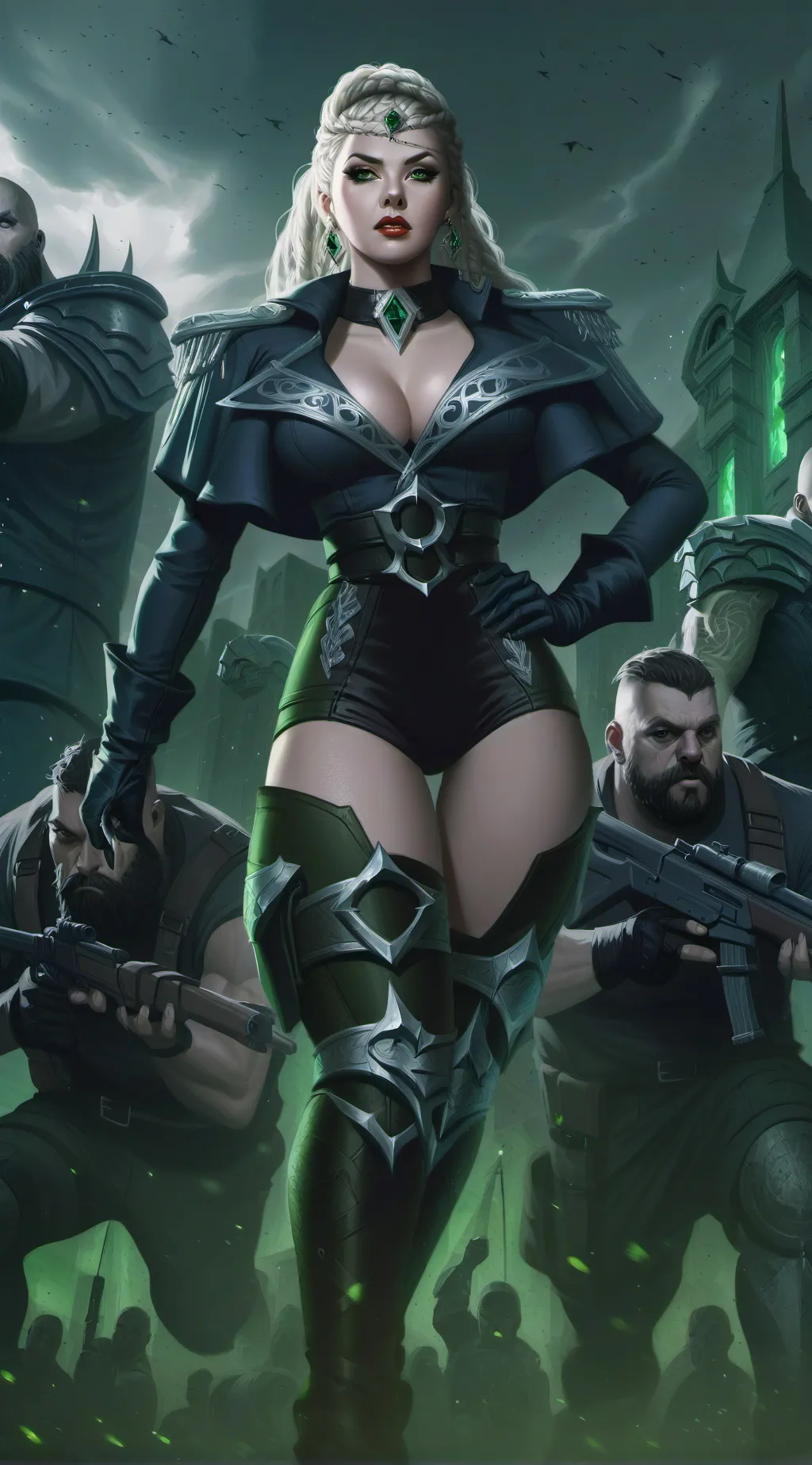 ai character: The giantess war background