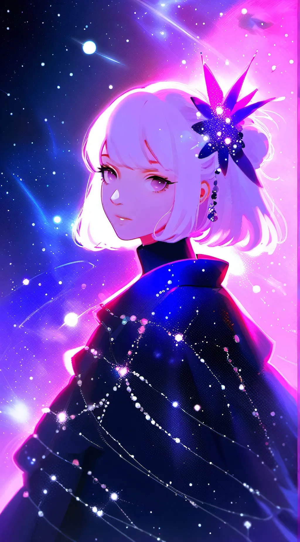 ai character: blue 🔵 background