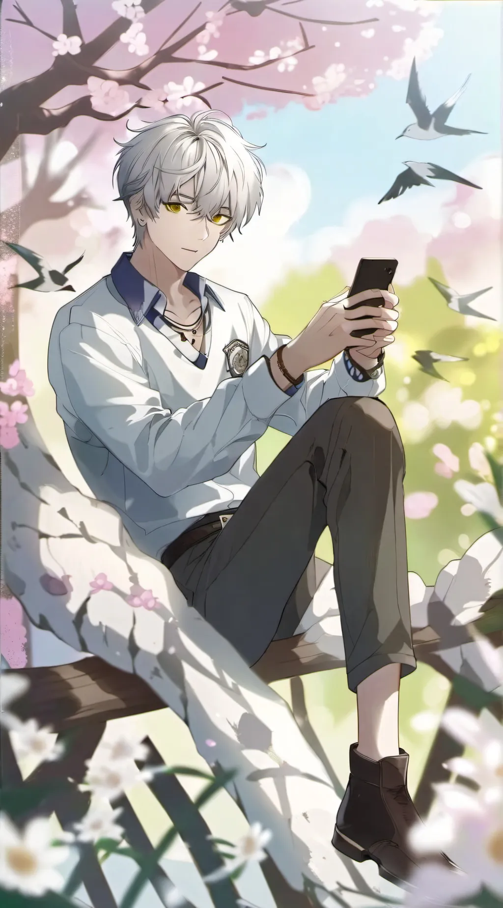 ai character: Lucas  background