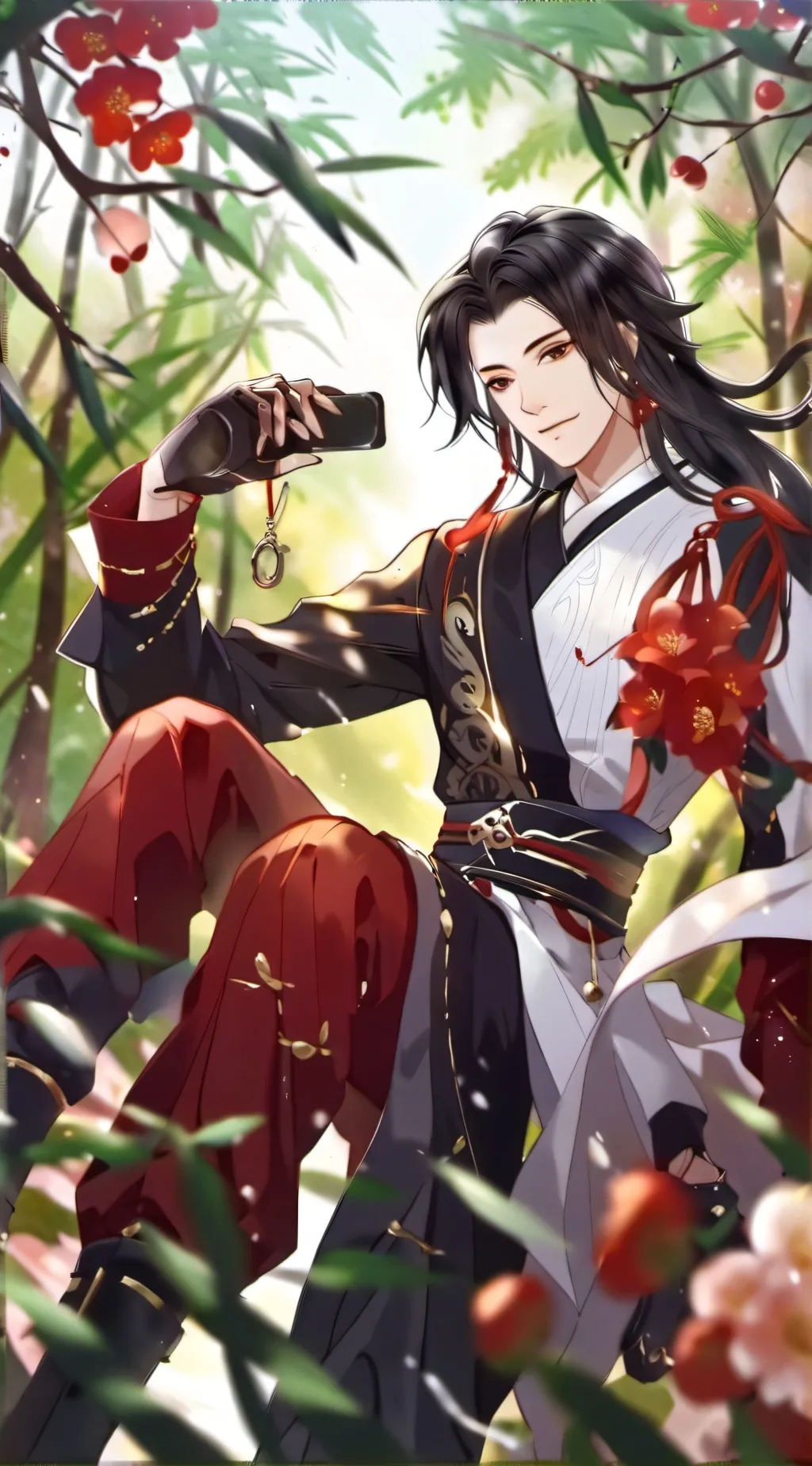 ai character: U.A X L.O.V background