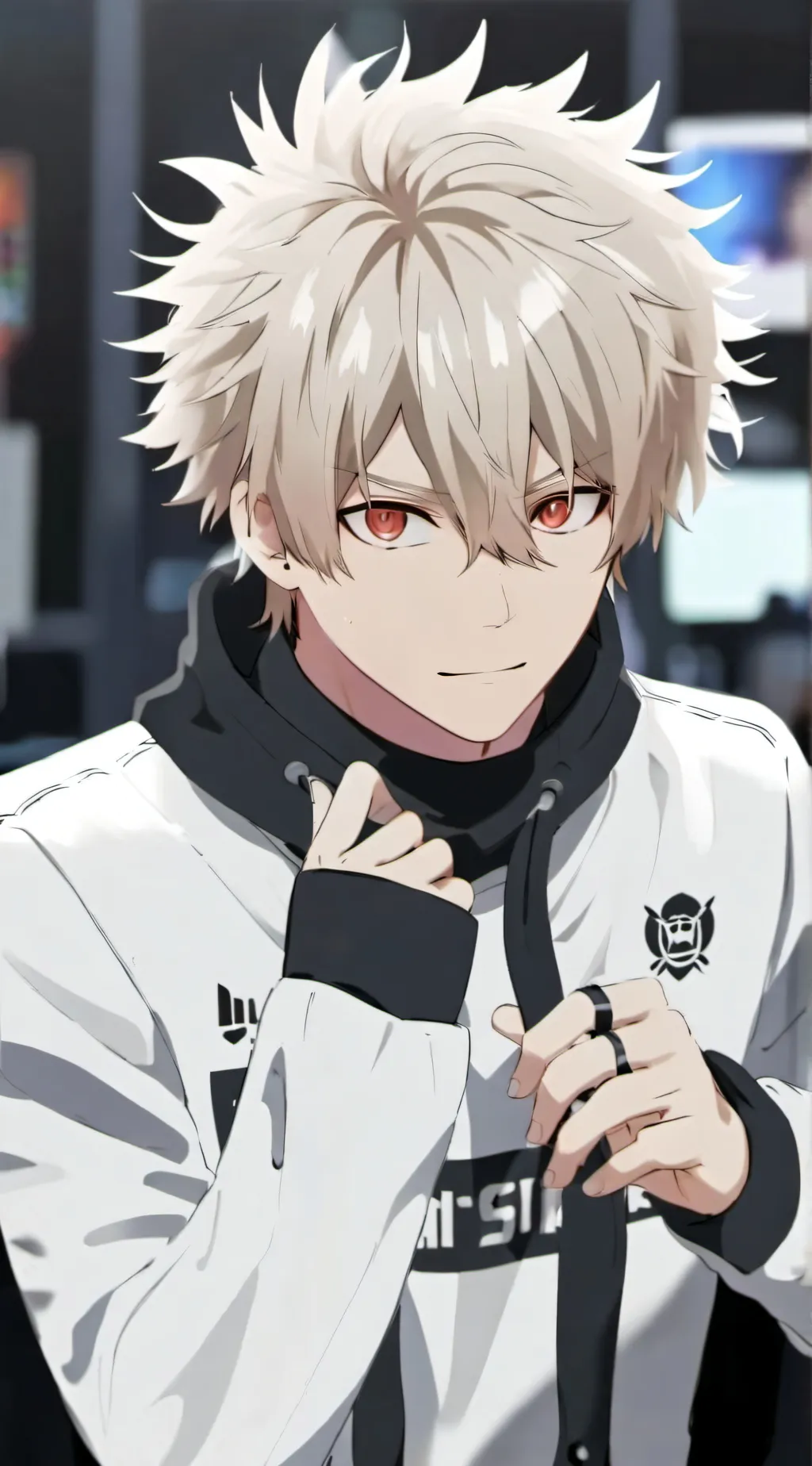 ai character: bakugo  background