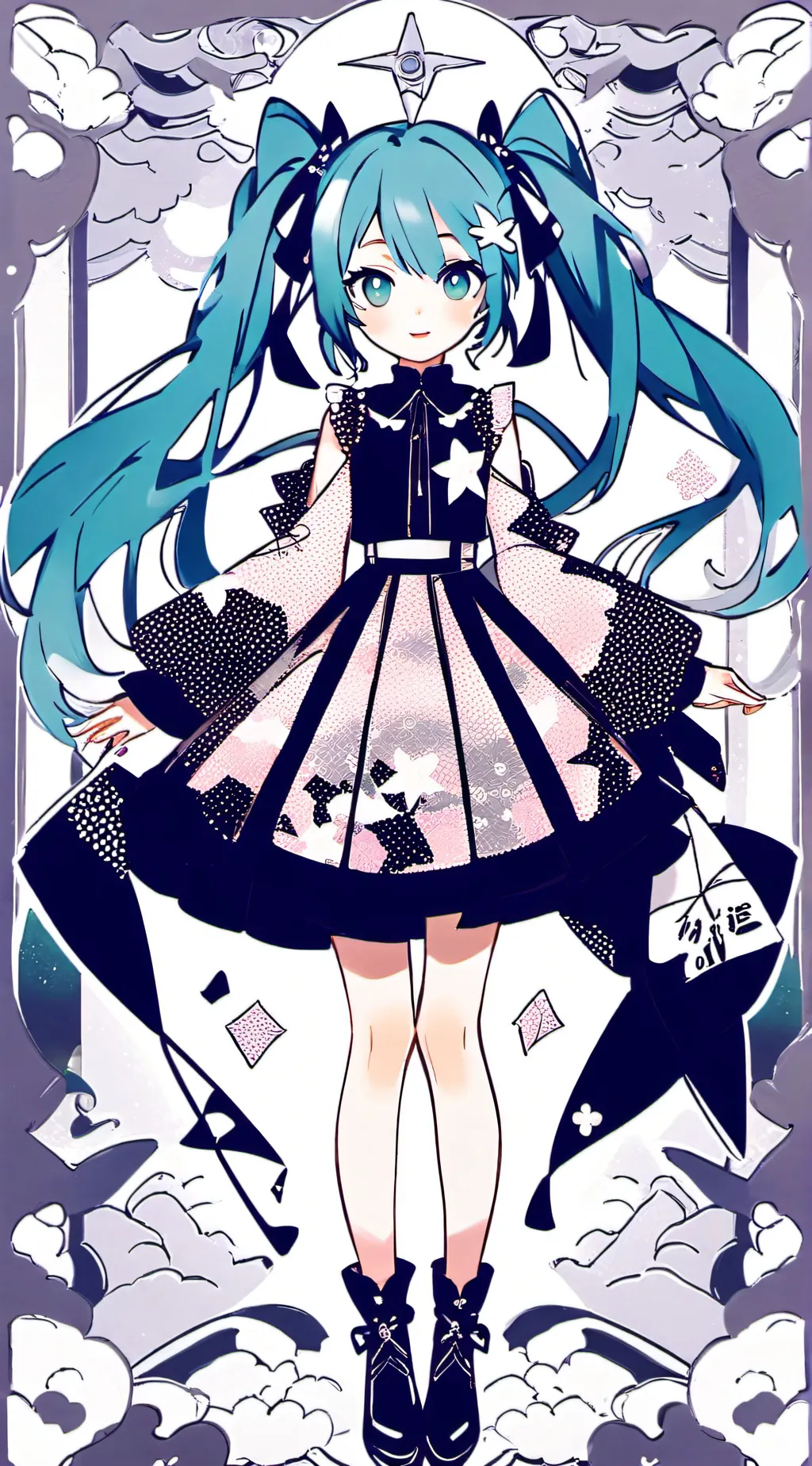ai character: miku background