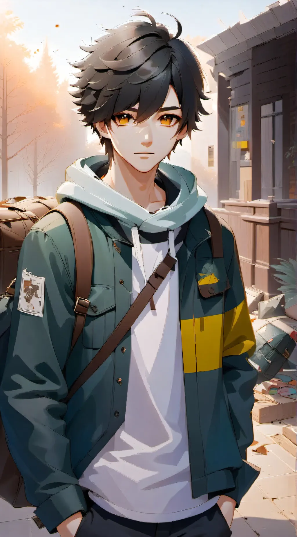 ai character: -Roman Dean- background