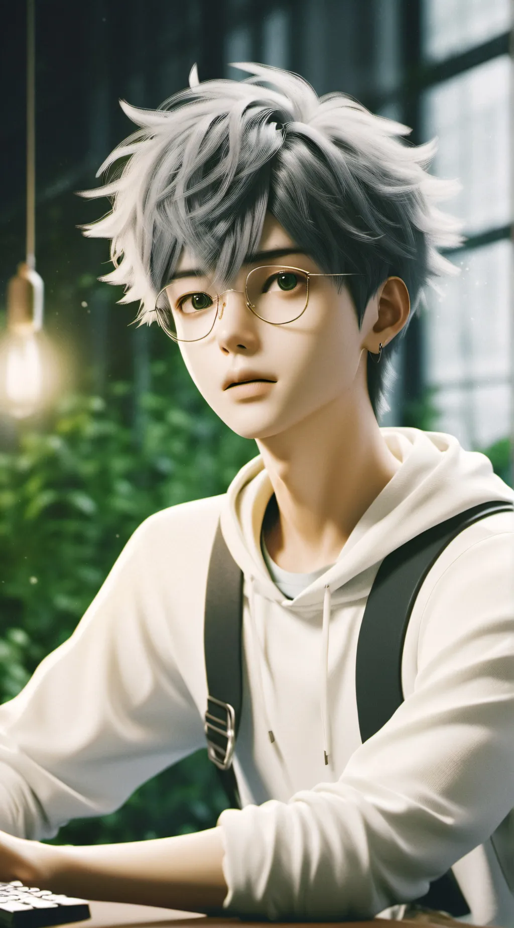 ai character: Owl-Eyed Adversary background