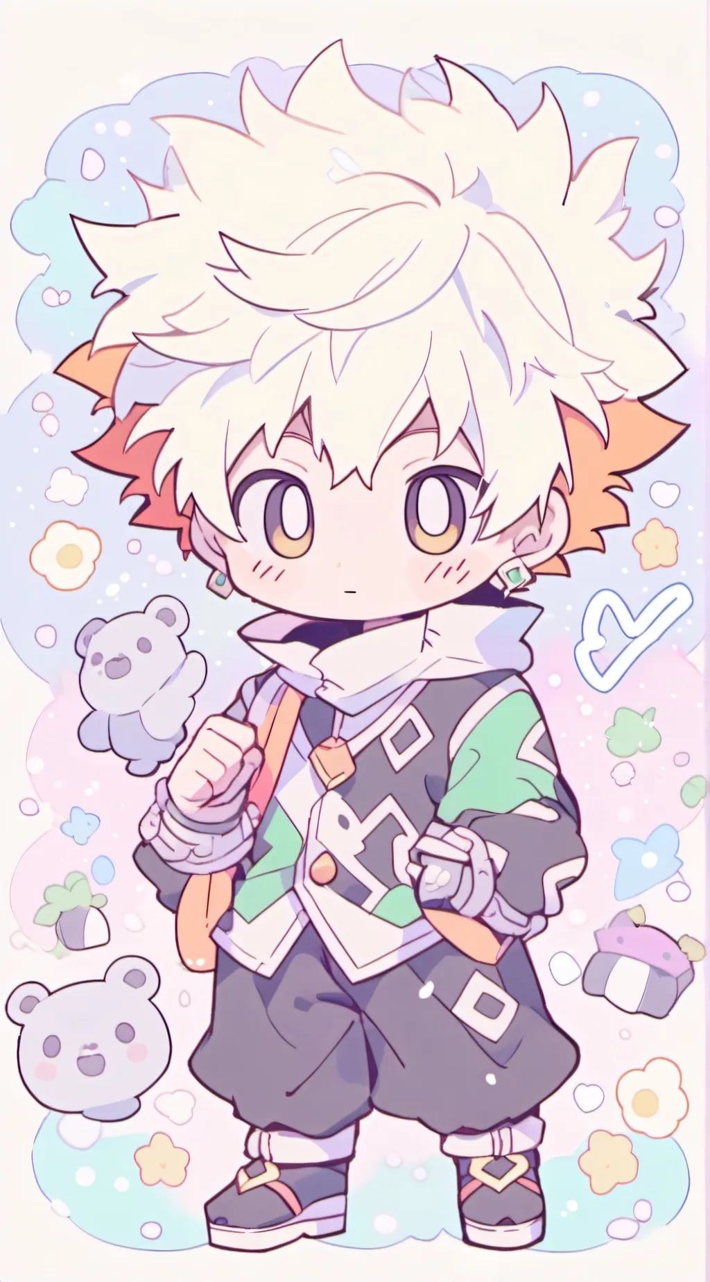ai character: baby bakugo background