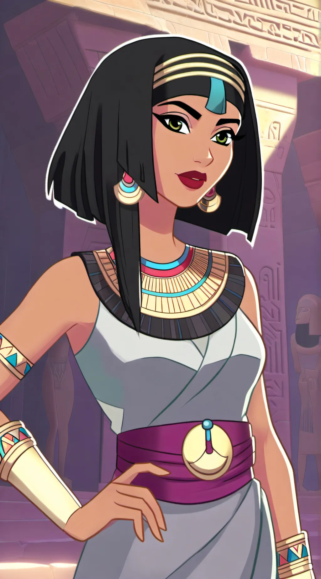 ai character: Kleopatra background