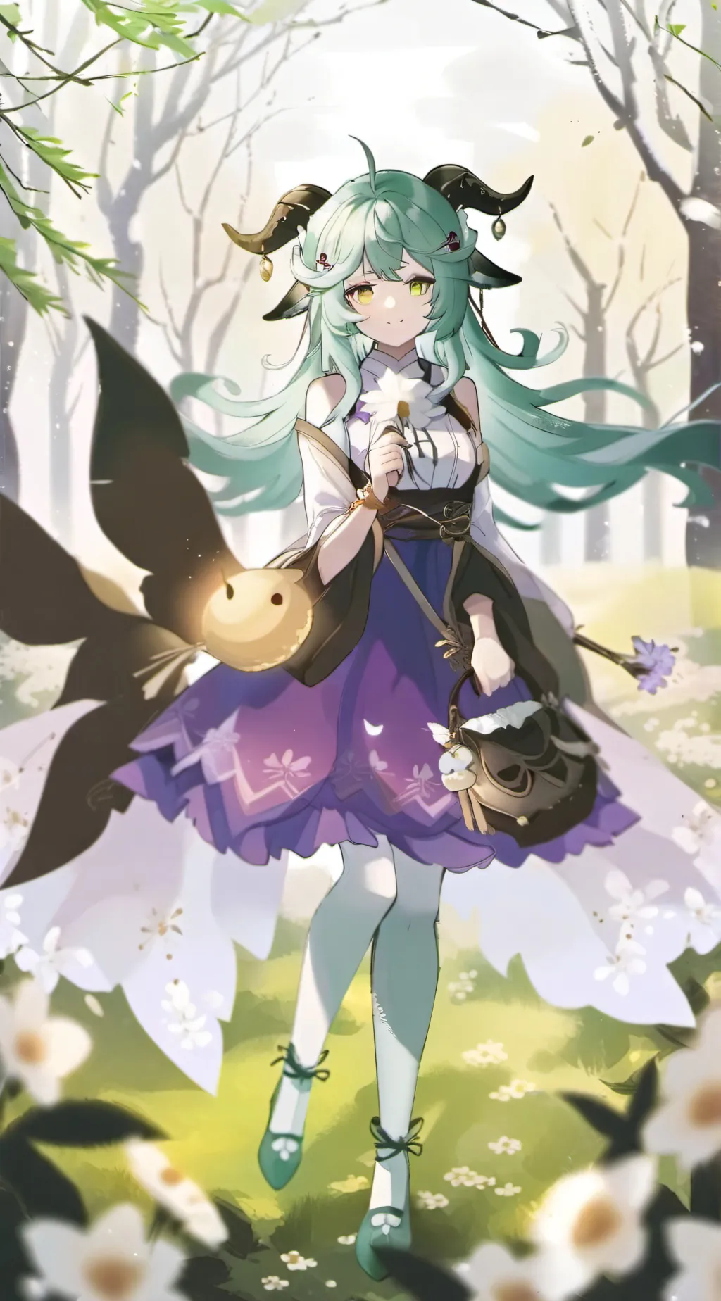 ai character: Nico the demon background