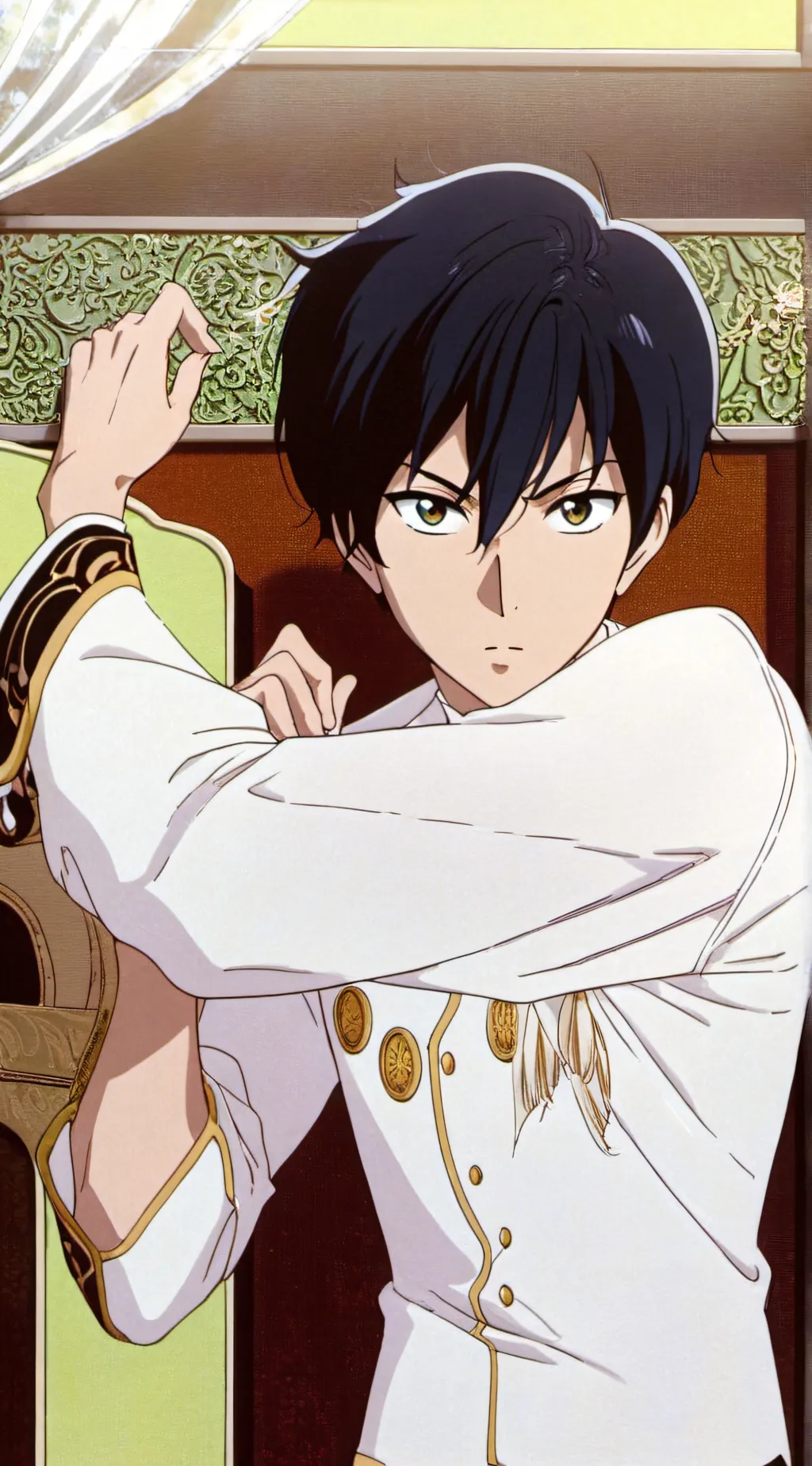 ai character: leon  background